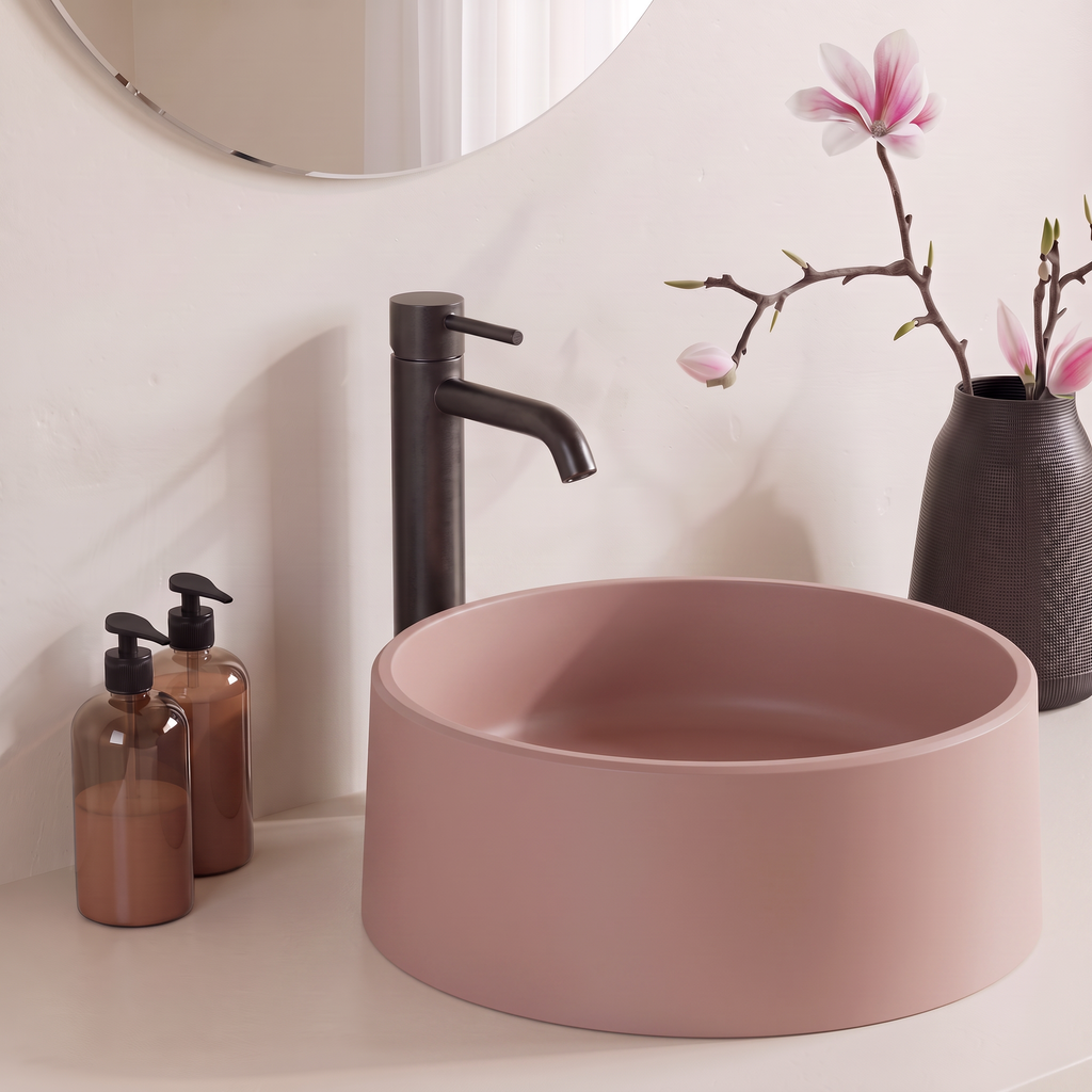 Vasque BUN Bois de Rose, vue de profil