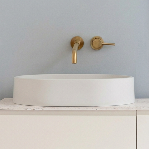 Vasque HORN40 blanc, face